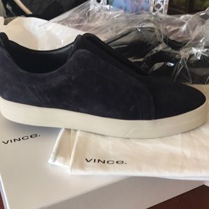 Vince. Suede slip on sneakers. Brand new